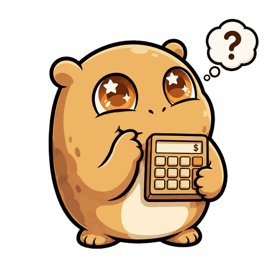 Number Monster thinking with a question mark