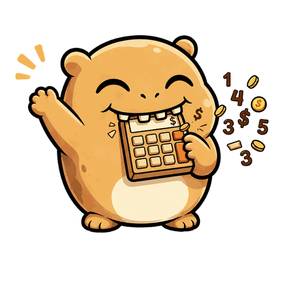 Number Monster, the CrunchyNums mascot, waving hello